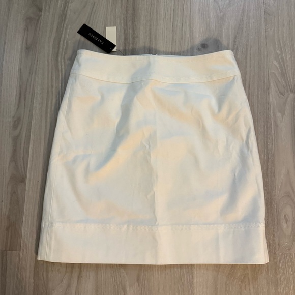 Talbots Petites White Cotton-Blend Skirt – NWT – Size 4P - Picture 1 of 5